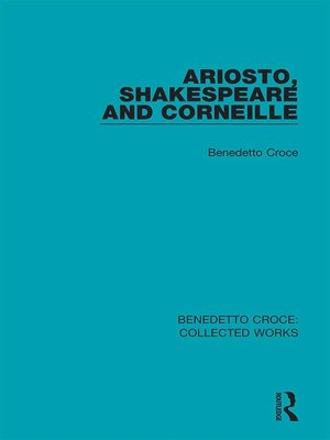 cover image of Ariosto, Shakespeare and Corneille